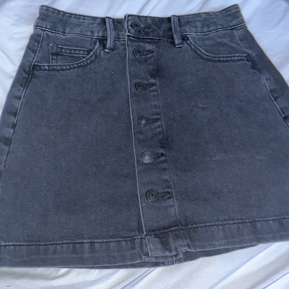 American Eagle Black Denim Skirt